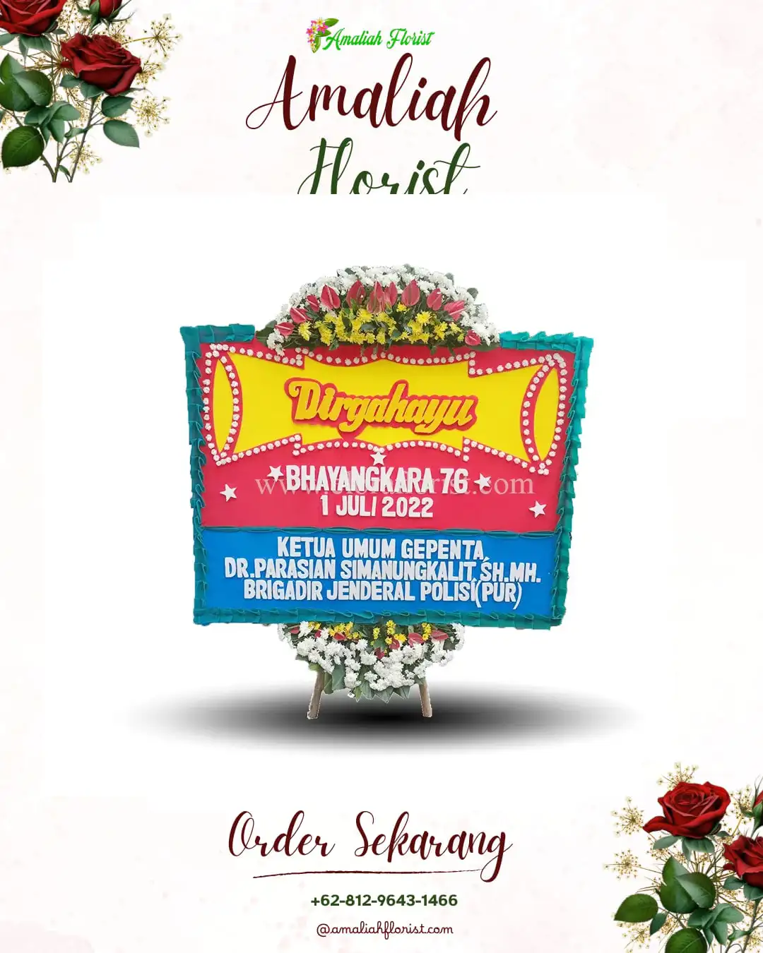 Papan Bunga HUT Ulang Tahun Kayubihi